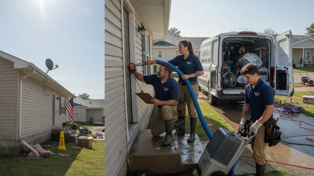 Ceiling Water Damage Restoration in Chambersburg, IL near me
